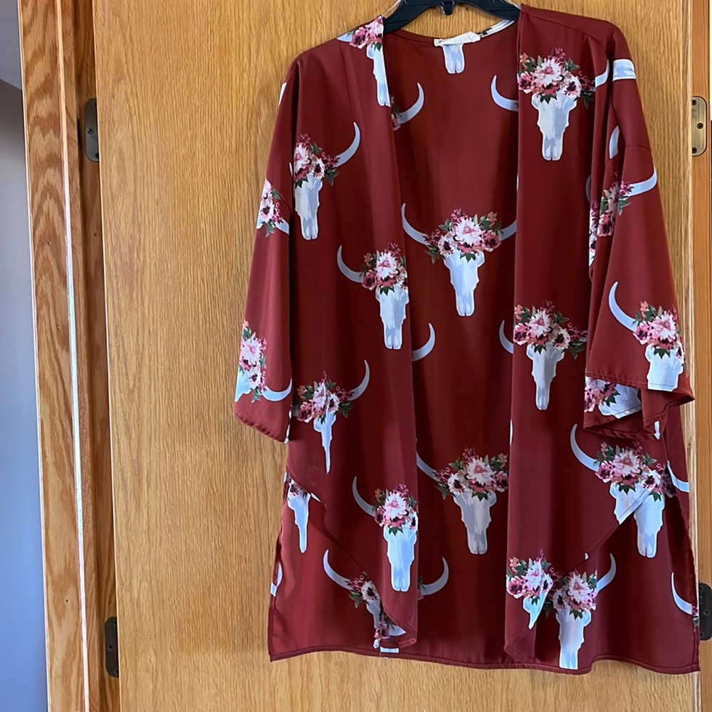 Cow skull duster
